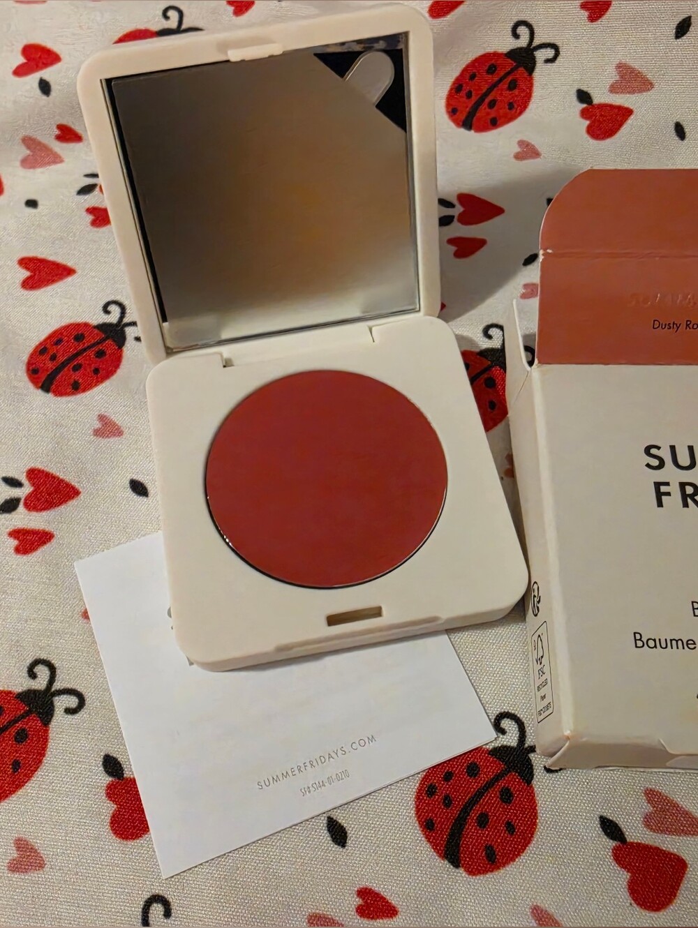Summer Fridays Cream Blush — Warm Rose Compact. Dusty Rose